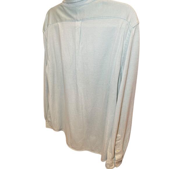 Ralph Lauren‎ Knit Oxford Men's XL Long Sleeve Button Down Heather Light Green - Picture 6 of 12